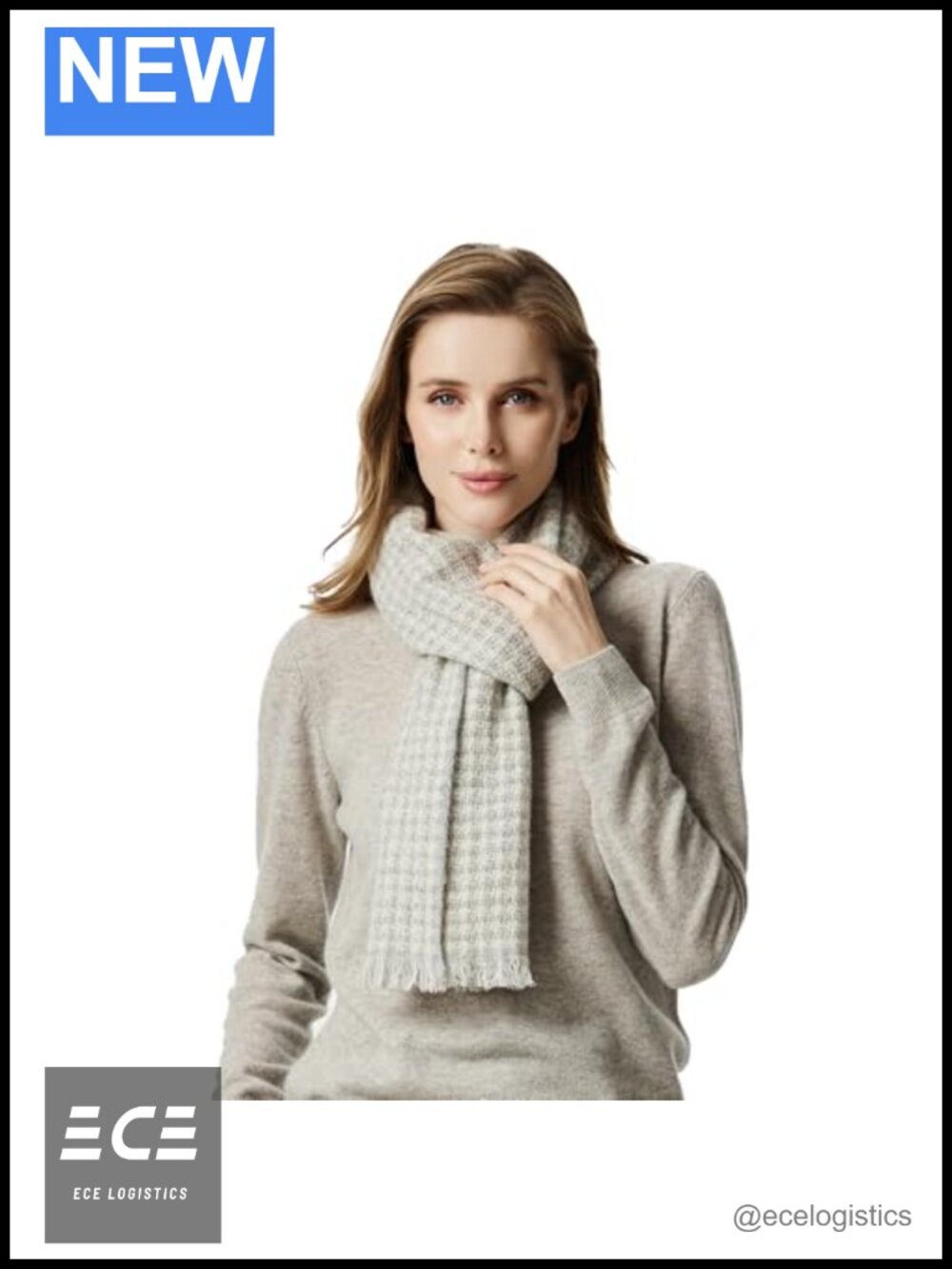 100% Cashmere Scarf Soft Fringed Winter Wrap Extra Long